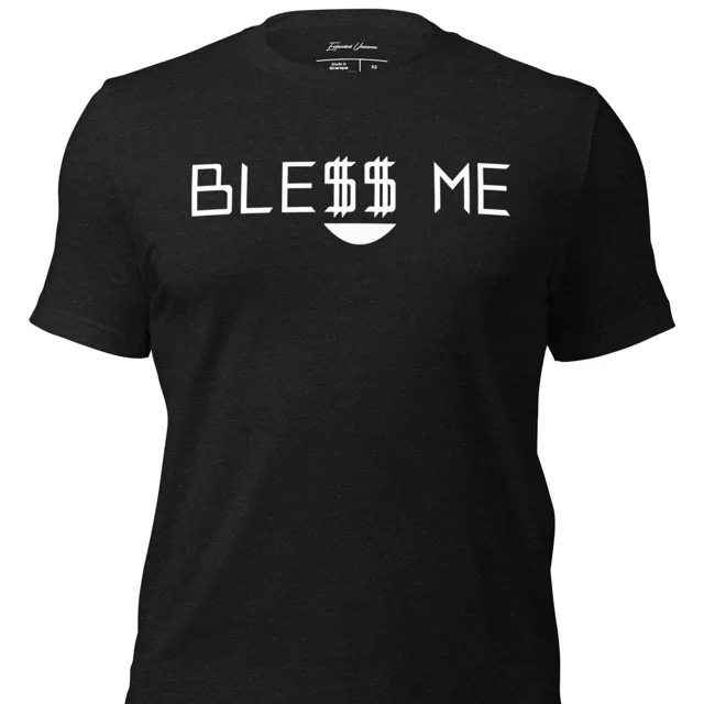 Bless Me t-shirt, black, front
