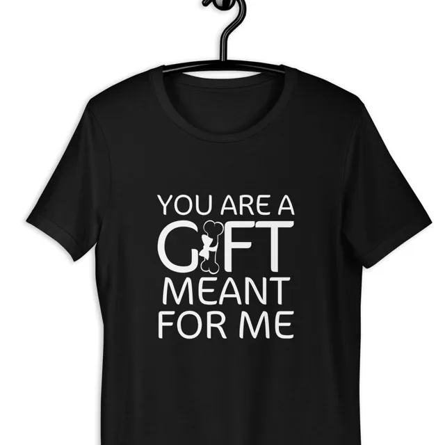 You Are My Gift t-shirt, black, front