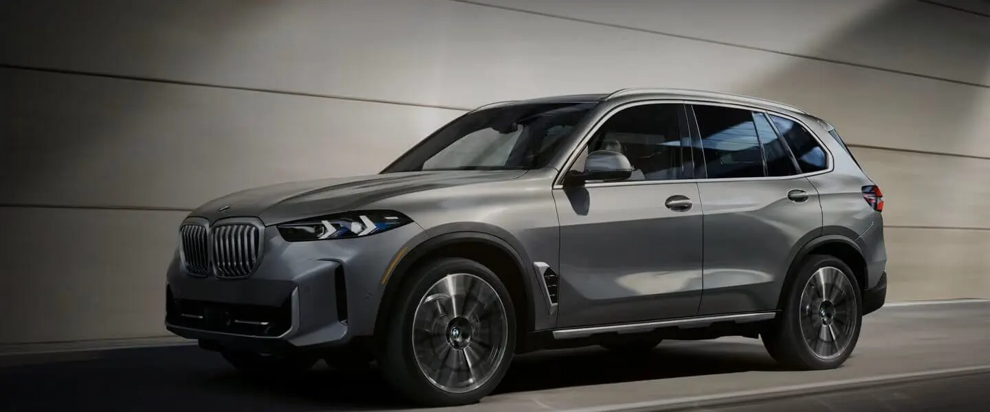 A luxury SUV in soft light