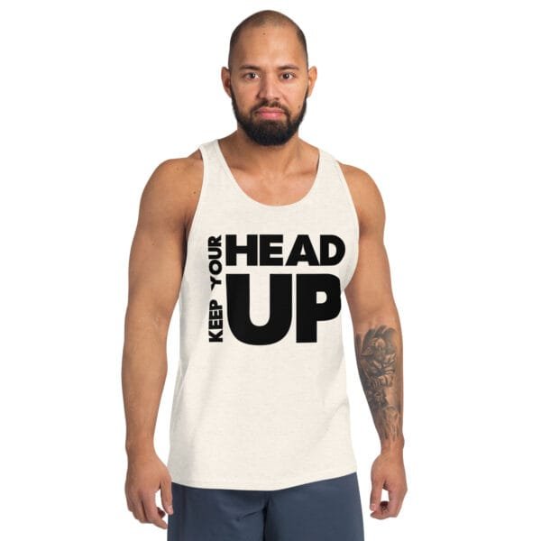 Keep Your Head Up - Men's Tank Top - Image 9
