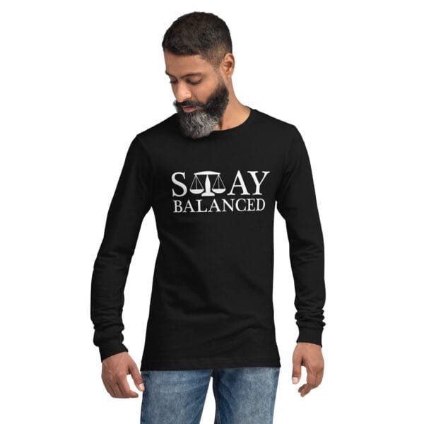 Stay Balanced - Unisex Long Sleeve Tee - Image 3