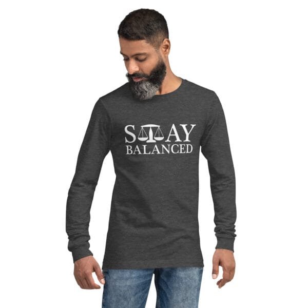 Stay Balanced - Unisex Long Sleeve Tee - Image 8
