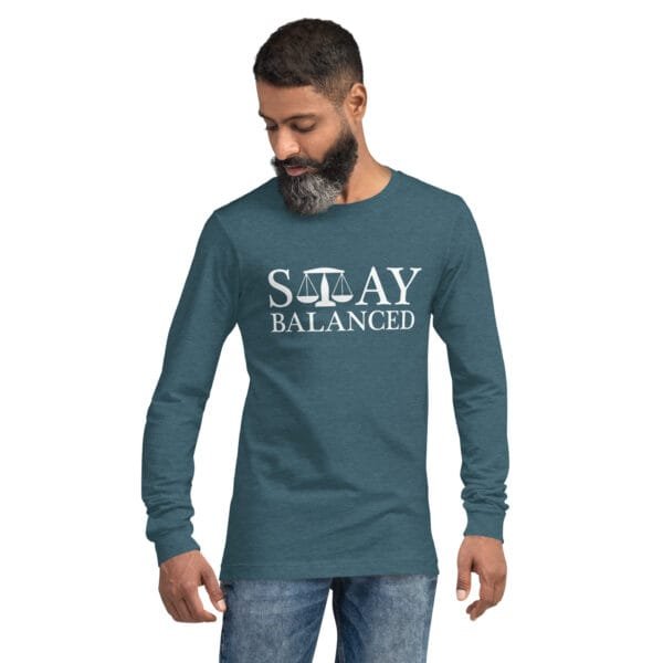 Stay Balanced - Unisex Long Sleeve Tee - Image 11