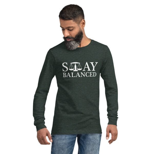 Stay Balanced - Unisex Long Sleeve Tee - Image 7
