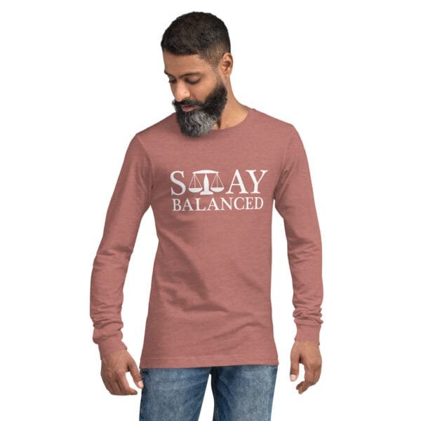 Stay Balanced - Unisex Long Sleeve Tee - Image 14
