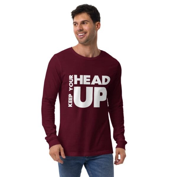 Keep Your Head Up - Unisex Long Sleeve Tee - Image 5