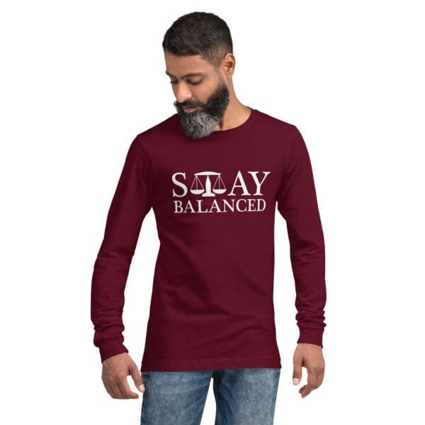 Stay Balanced - Unisex Long Sleeve Tee - Image 5