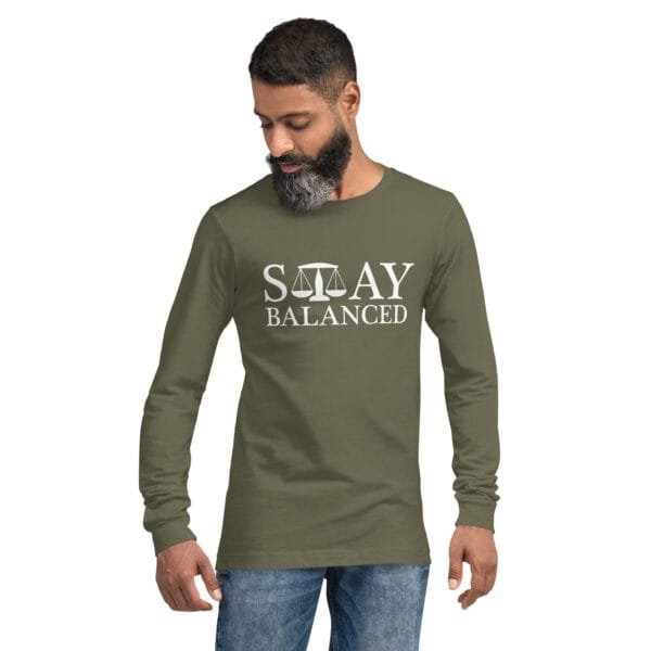 Stay Balanced - Unisex Long Sleeve Tee - Image 13