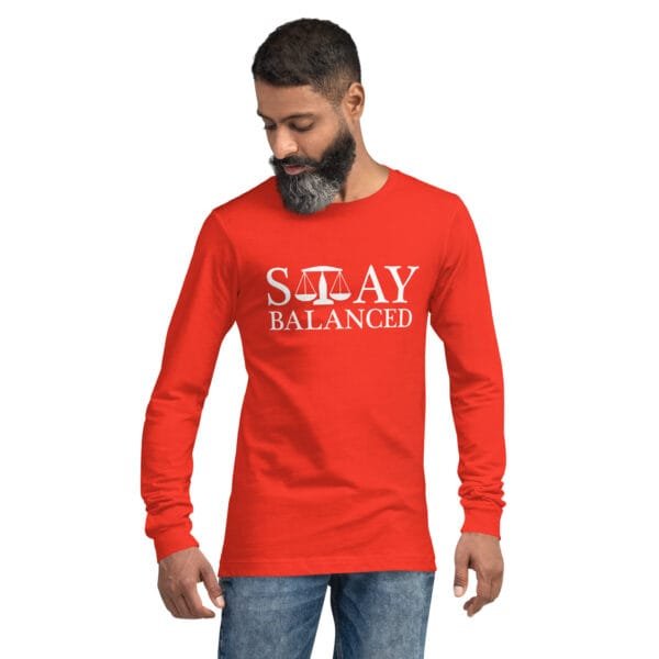 Stay Balanced - Unisex Long Sleeve Tee - Image 12