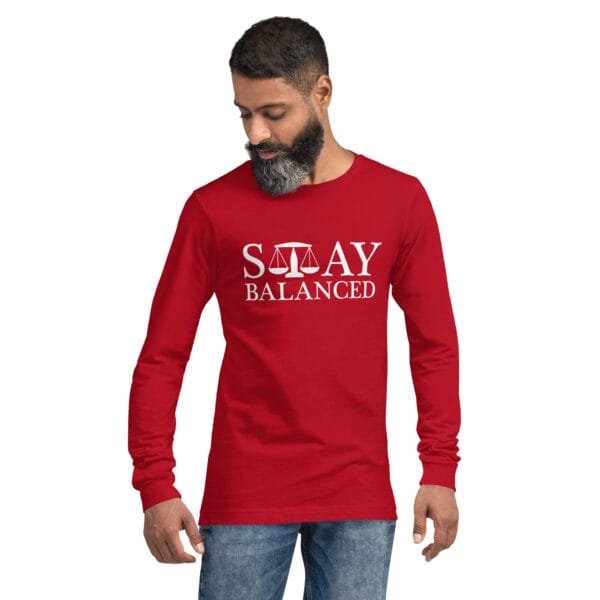 Stay Balanced - Unisex Long Sleeve Tee - Image 6