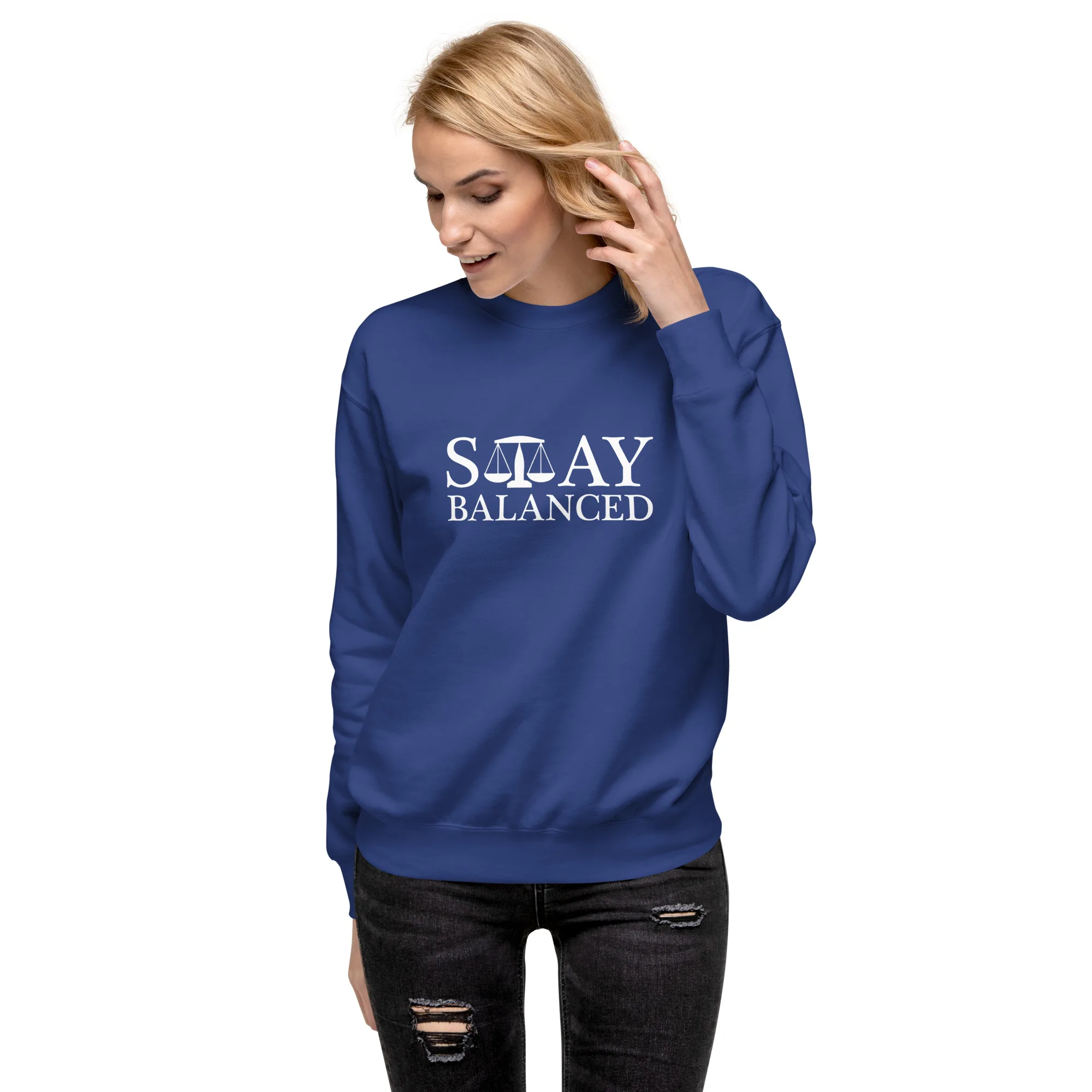 Stay Balanced - Unisex Premium Sweatshirt - Image 5