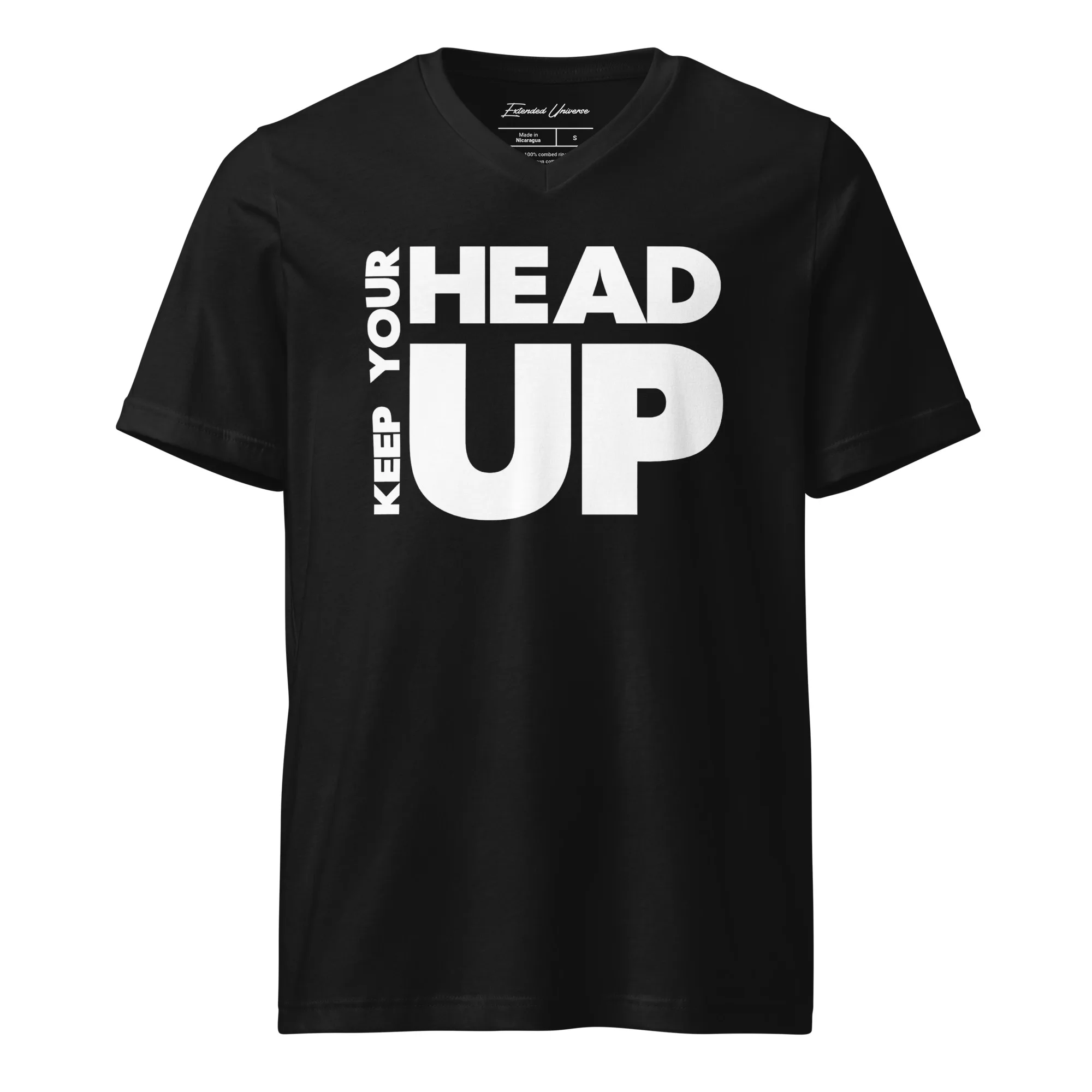 Keep Your Head Up - Unisex Short Sleeve V-Neck T-Shirt