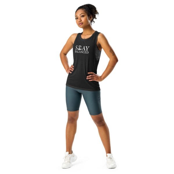 Stay Balanced - Ladies’ Muscle Tank - Image 5