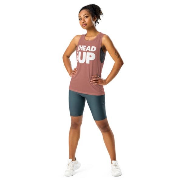 Keep Your Head Up - Ladies’ Muscle Tank - Image 3